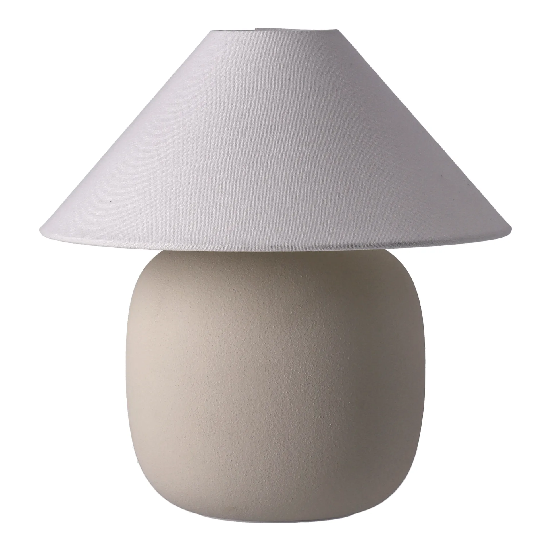 Boulder bordlampe 29 cm beige-white Scandi Living