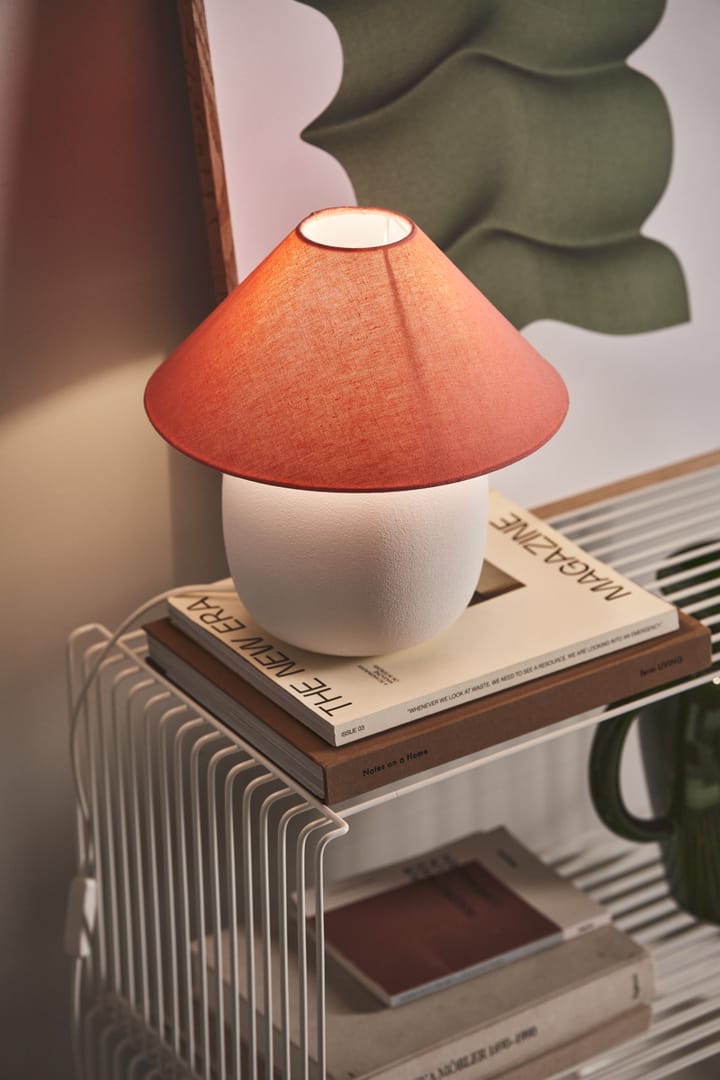 Boulder bordlampe 29 cm white-peach Scandi Living