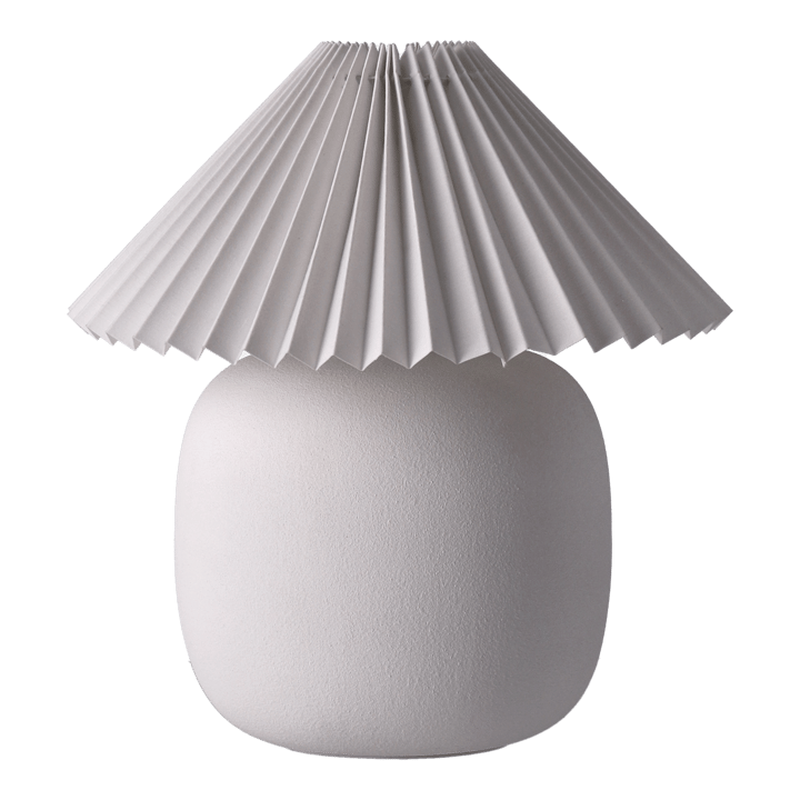 Boulder bordlampe 29 cm white-pleated white Scandi Living