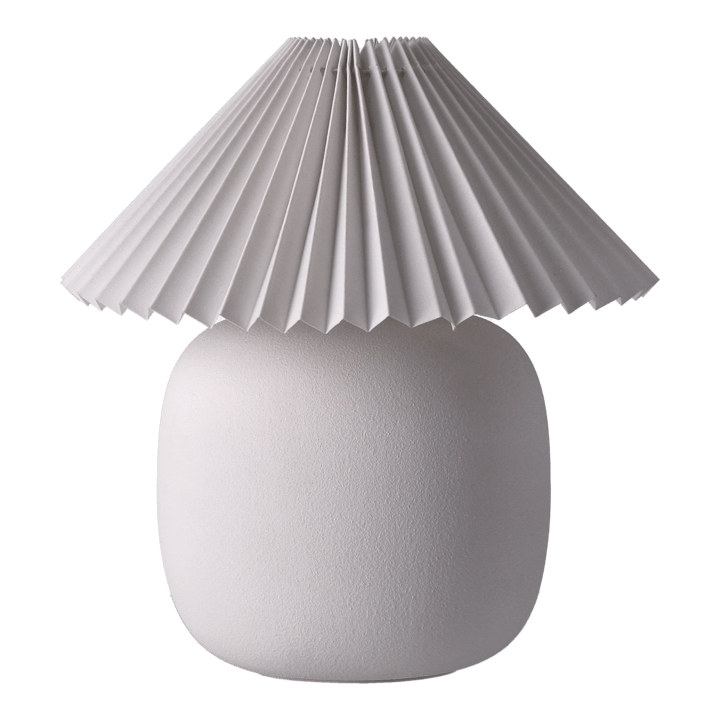 Boulder bordlampe 29 cm white-pleated white - undefined - Scandi Living