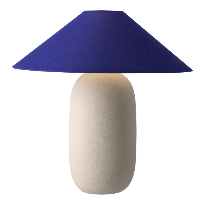 Boulder bordlampe 48 cm beige-cobolt Scandi Living