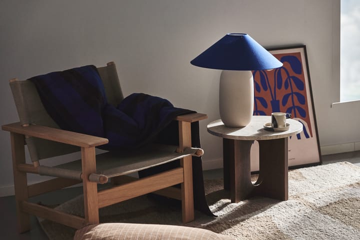 Boulder bordlampe 48 cm beige-cobolt Scandi Living