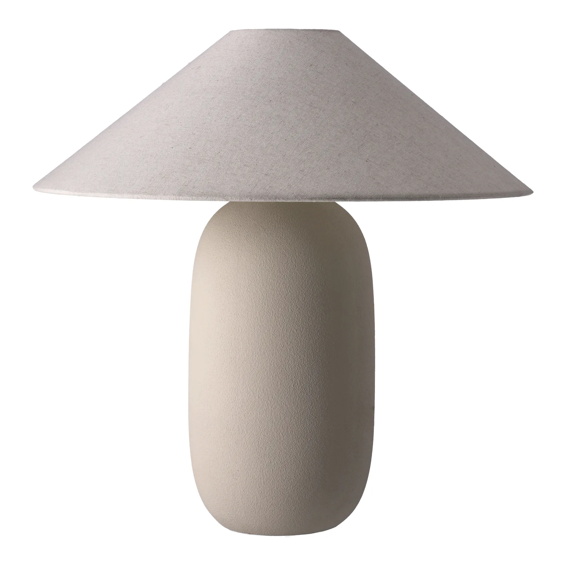 Boulder bordlampe 48 cm beige-nature,  Scandi Living