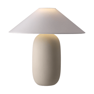 Boulder bordlampe 48 cm beige-white - Lampefot  - Scandi Living