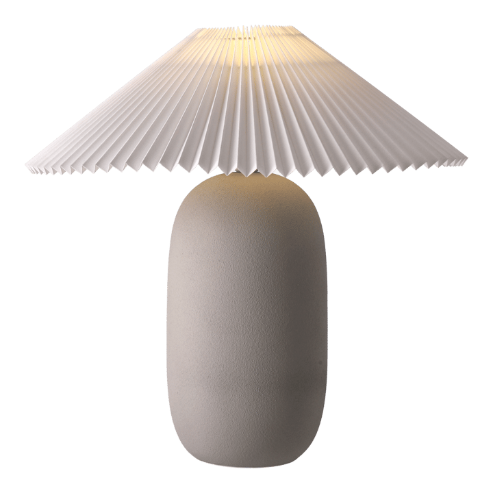 Boulder bordlampe 48 cm grey-pleated white Scandi Living
