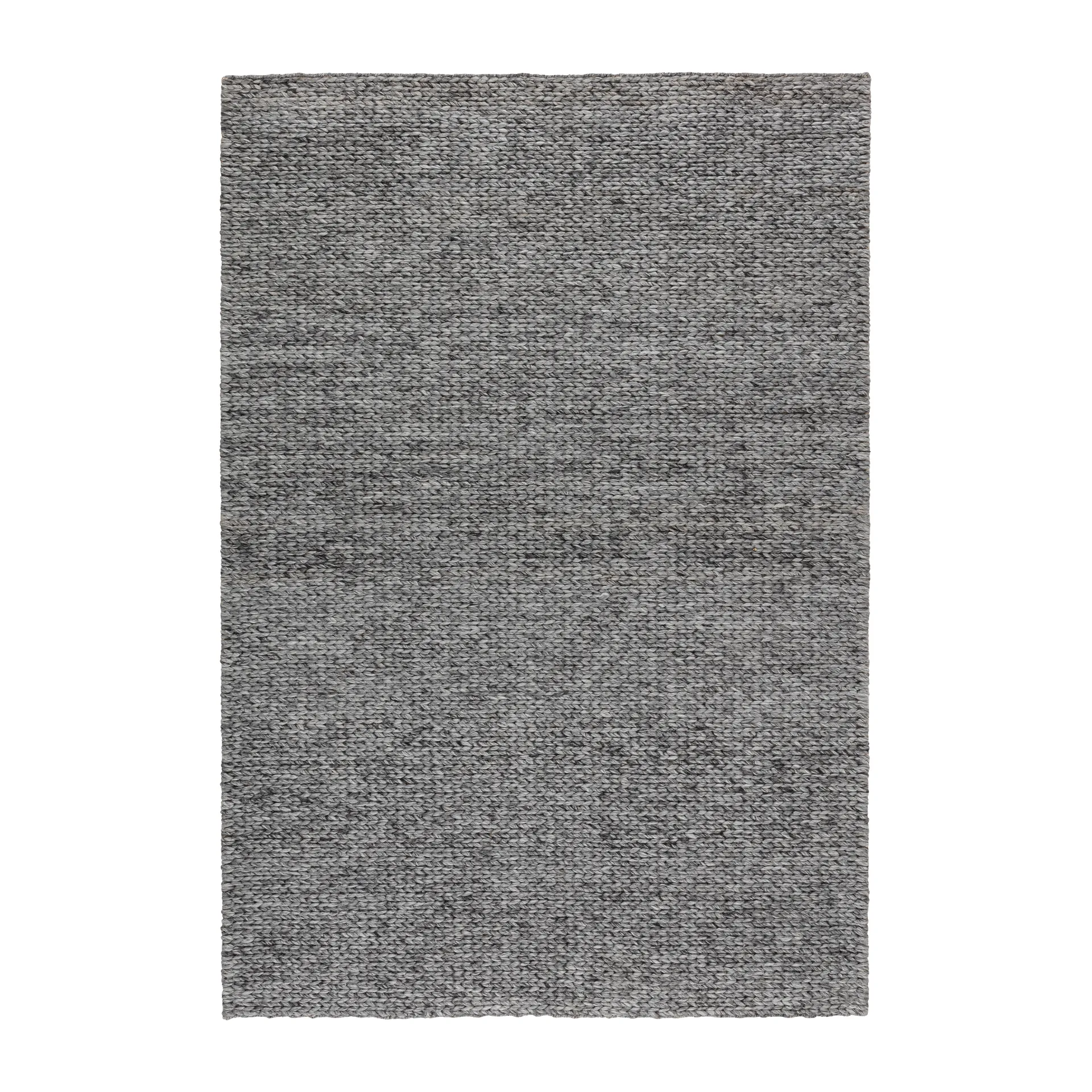 Braided ullteppe mørk grå, 170x240 cm Scandi Living
