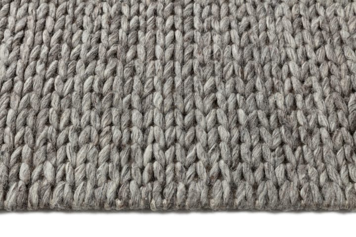 Braided ullteppe naturgrå, 200x300 cm Scandi Living