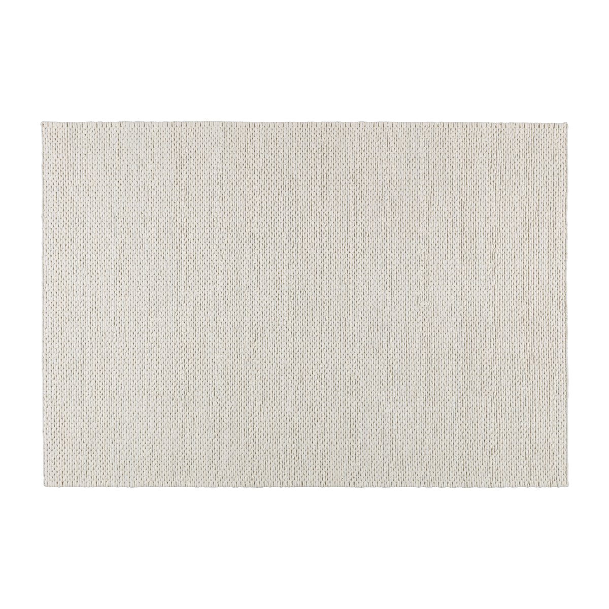 Bilde av Scandi Living Braided ullteppe naturhvit 200x300 cm