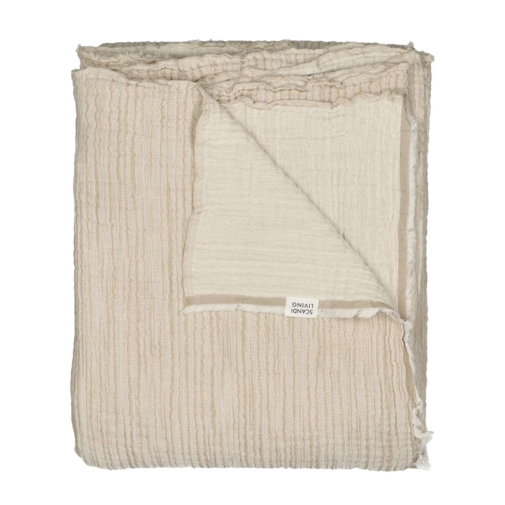 Breeze sengeteppe 160 x 260 cm, Beige Scandi Living