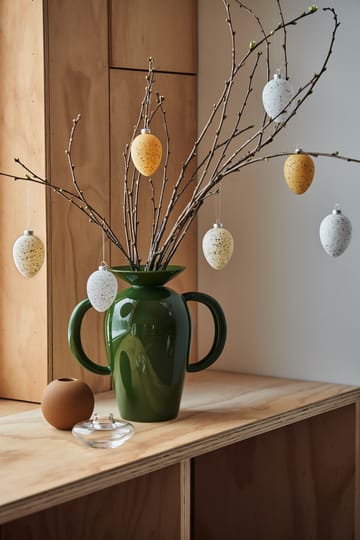 Brooding glassegg 8 cm 6-pk - Beige - Scandi Living