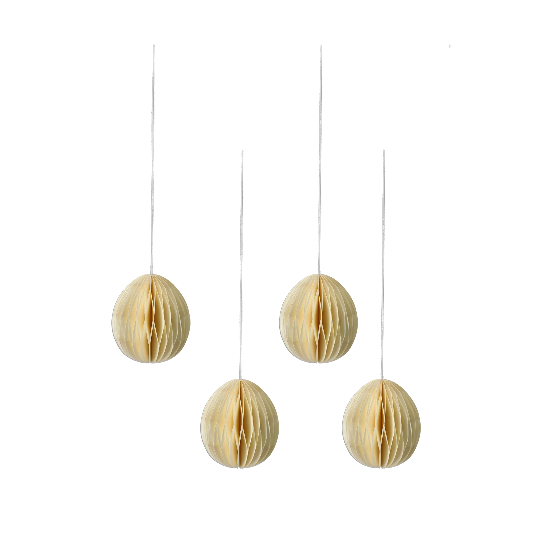 Brooding papiregg 7 cm 6-pk, Gul Scandi Living