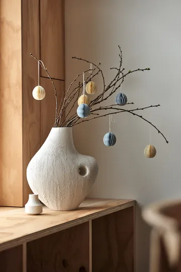 Brooding papiregg 7 cm 6-pk - Gul - Scandi Living