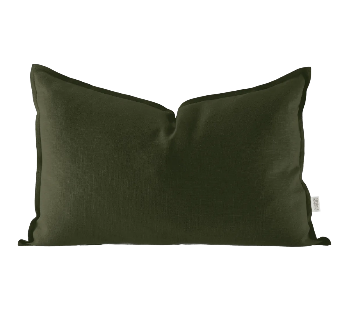 Calm putetrekk lin 40 x 60 cm, , Forest Green Scandi Living