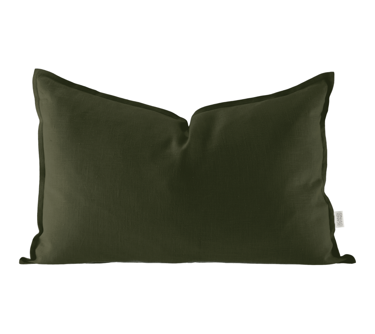 Bilde av Scandi Living Calm putetrekk lin 40 x 60 cm Forest Green