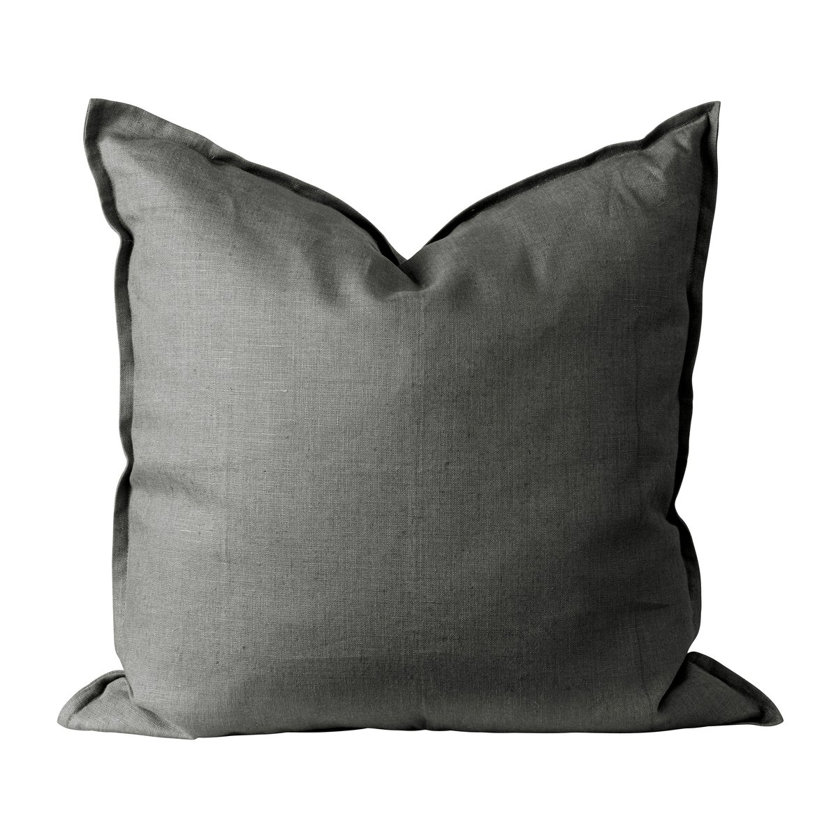 Bilde av Scandi Living Calm putetrekk lin 50 x 50 cm Charcoal