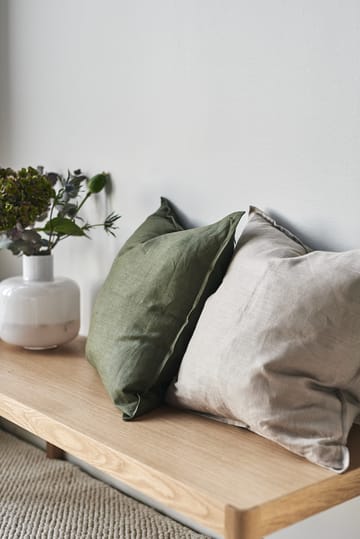 Calm putetrekk lin 50 x 50 cm - Forest Green - Scandi Living