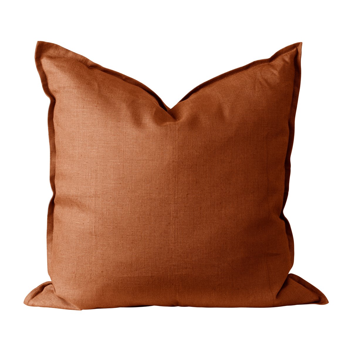 Bilde av Scandi Living Calm putetrekk lin 50 x 50 cm Rust