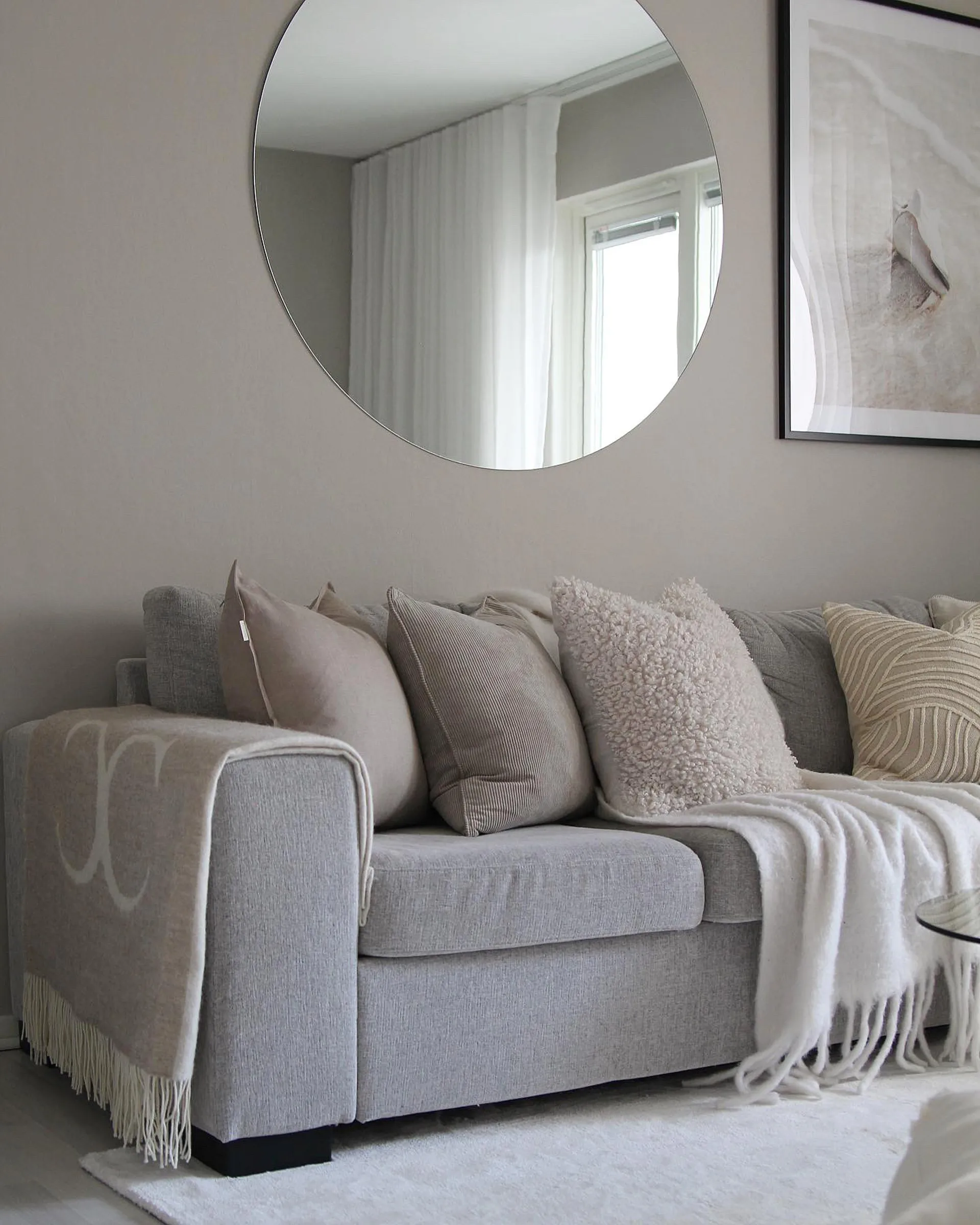 Calm putetrekk lin 50 x 50 cm, Sand  Scandi Living