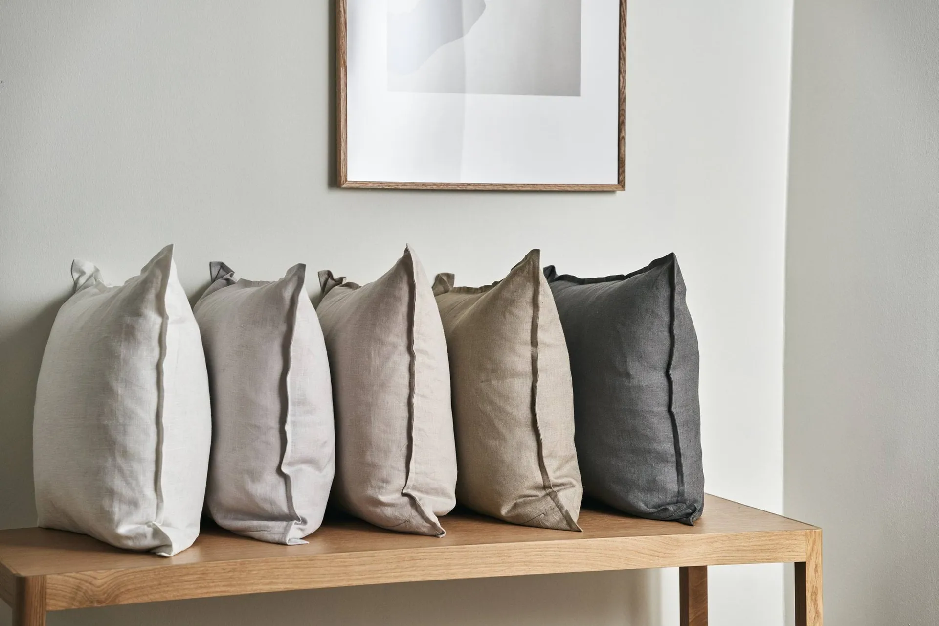 Calm putetrekk lin 50 x 50 cm, Sand  Scandi Living