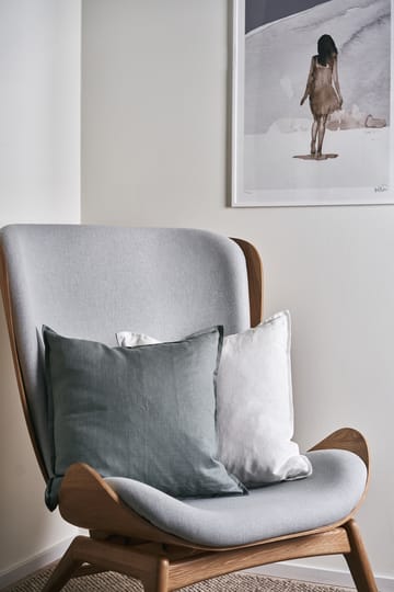 Calm putetrekk lin 50 x 50 cm - Smokey Blue - Scandi Living