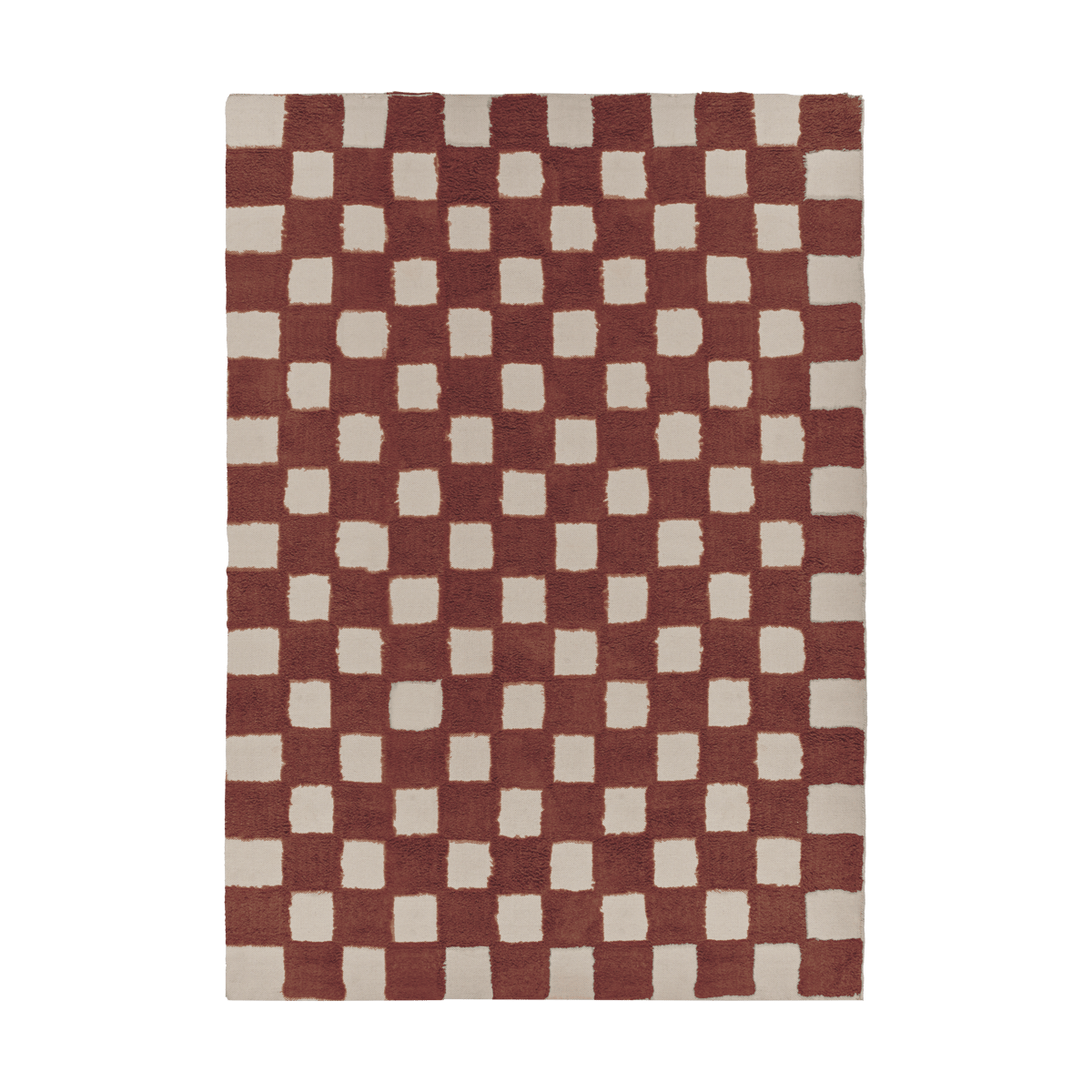 Bilde av Scandi Living Checker Play teppe 170x240 cm Cocoa