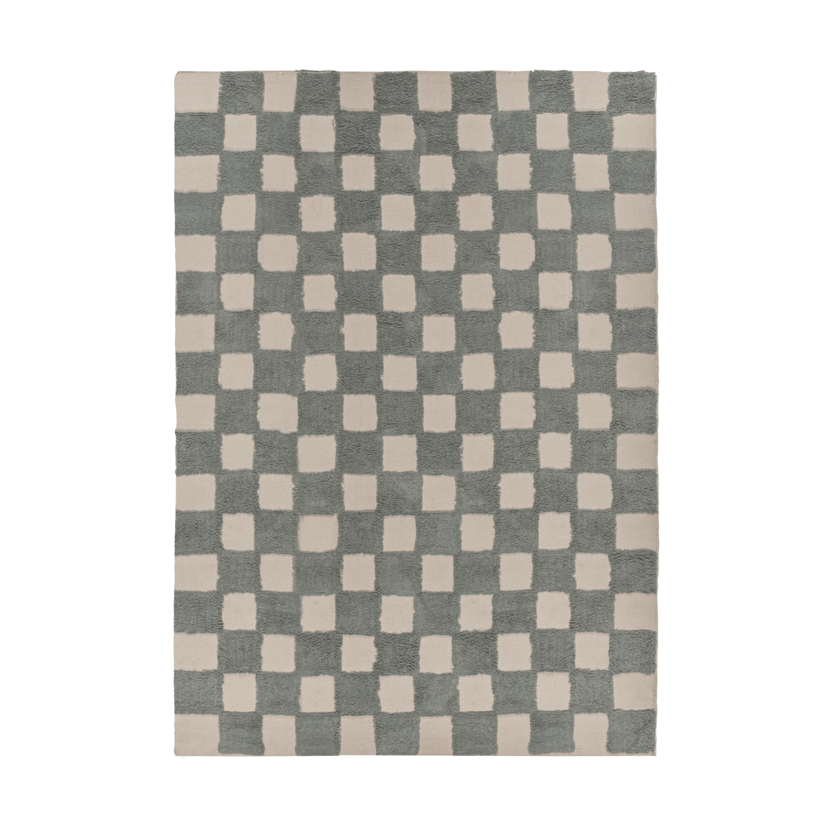 Bilde av Scandi Living Checker Play teppe 170x240 cm Green