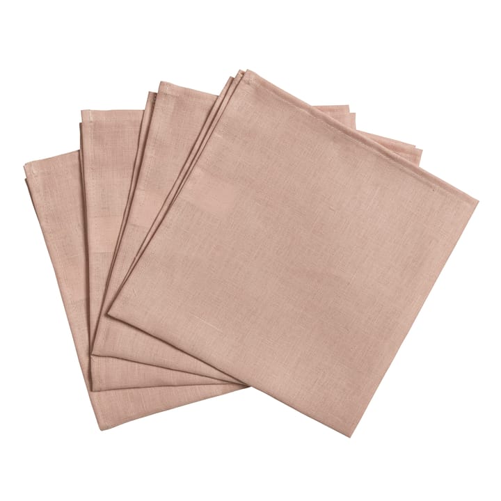 Clean servietter 45 x 45 cm 4-stk. - dusty rose - Scandi Living