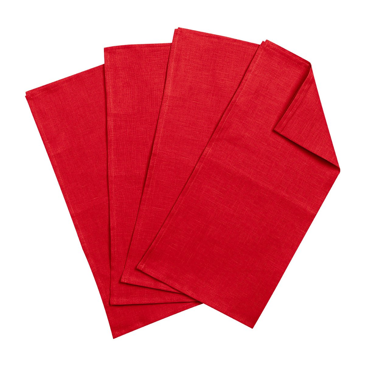 Scandi Living Clean servietter 45 x 45 cm 4-stk. Red