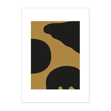 Contour poster ockra - 40x50 cm - Scandi Living