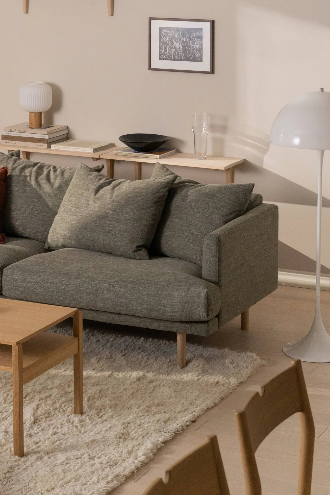 Cozy ullteppe naturhvit, 200x300 cm Scandi Living