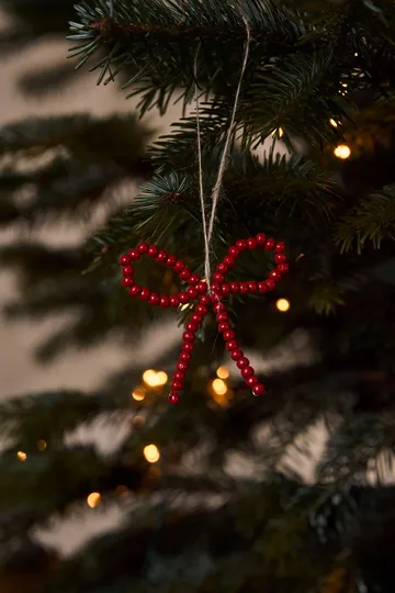Craft juletreanheng sløyfe 3-pakning - Rød - Scandi Living