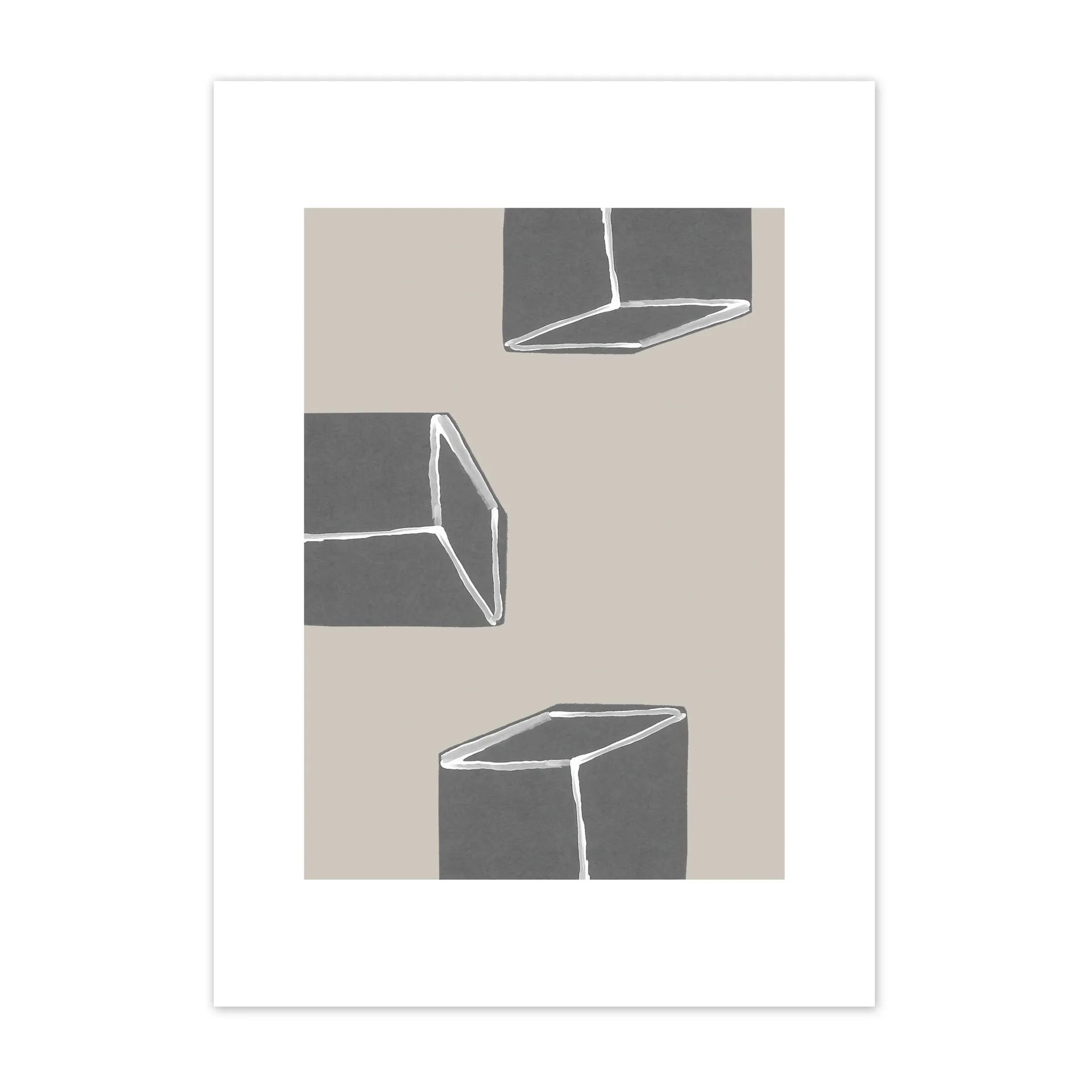 Dimensions poster, 30x40 cm Scandi Living