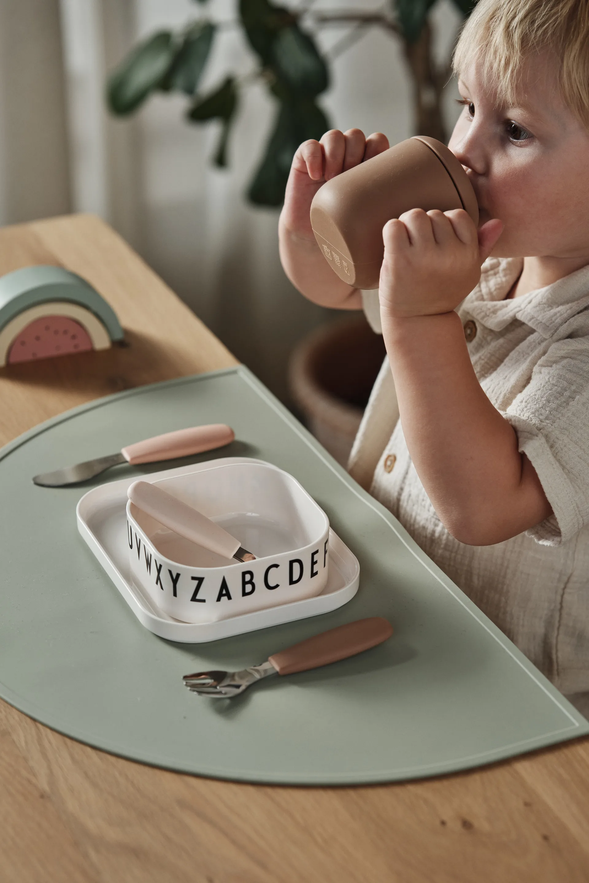 Dine bestikksett silikon 3 deler, Blush Scandi Living