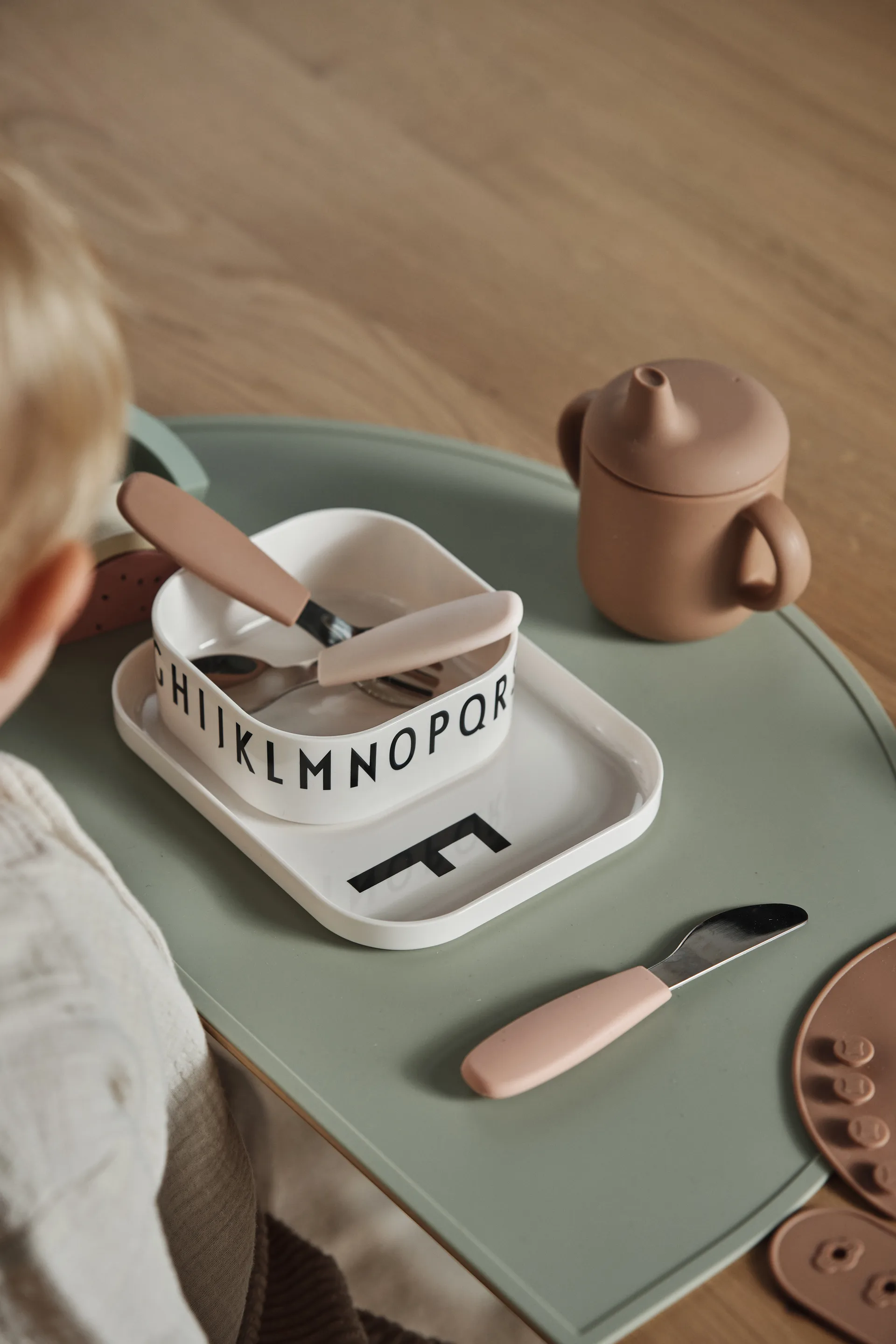 Dine bestikksett silikon 3 deler, Blush Scandi Living