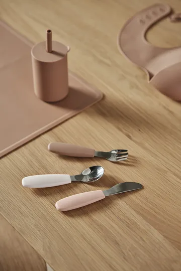 Dine bestikksett silikon 3 deler - Blush - Scandi Living