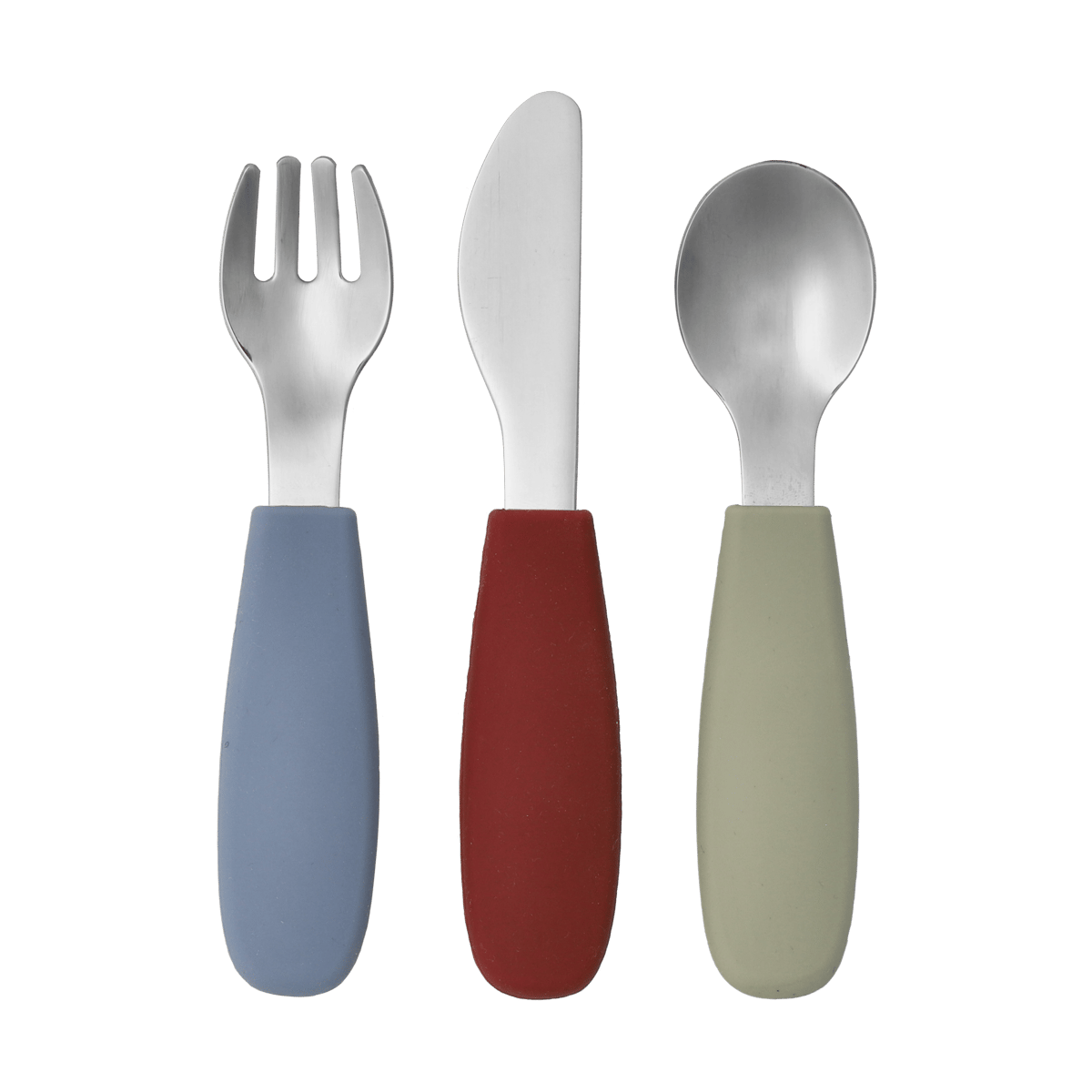 Scandi Living Dine bestikksett silikon 3 deler Green-blue