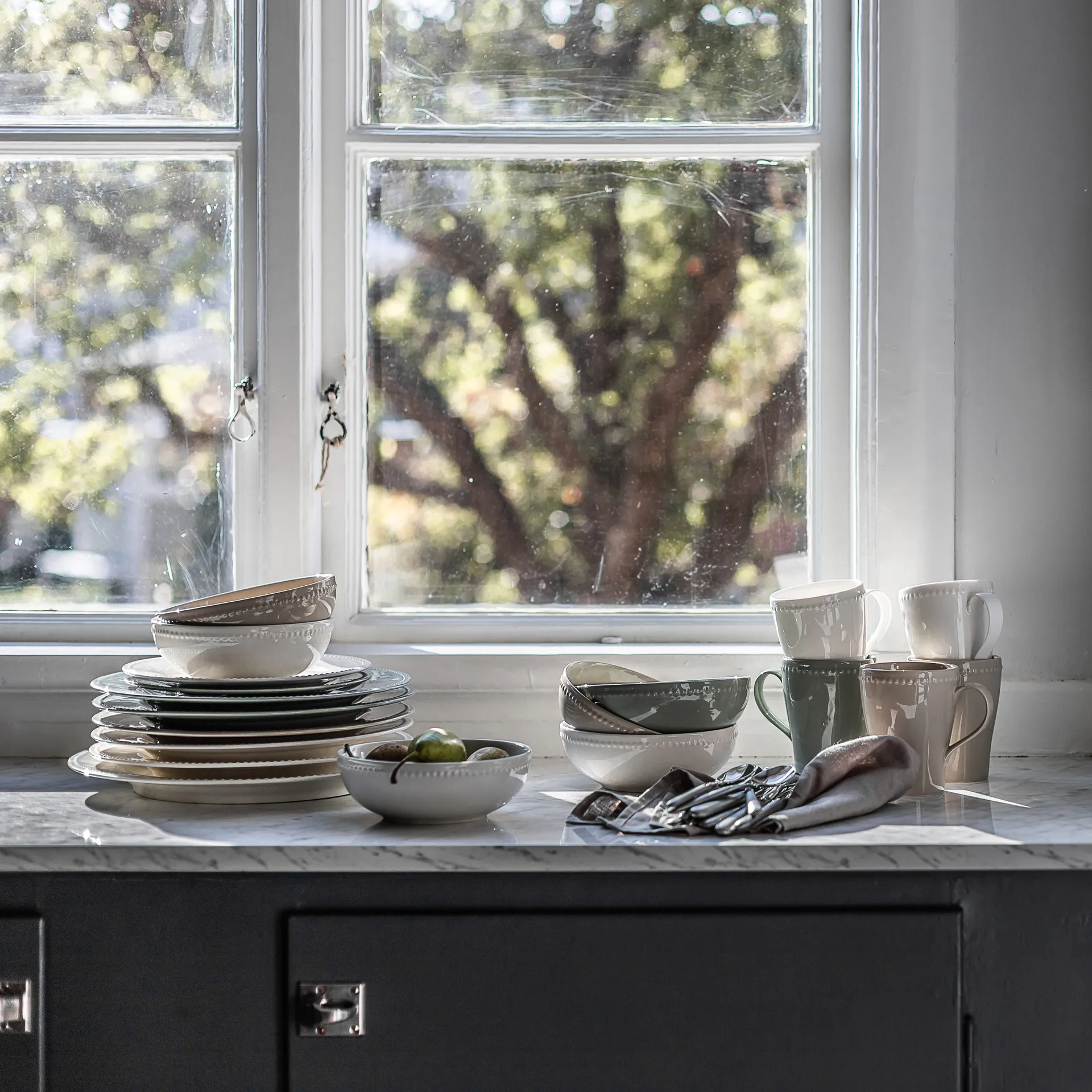 Dots frokostbolle 60 cl 4 stk., Beige Scandi Living