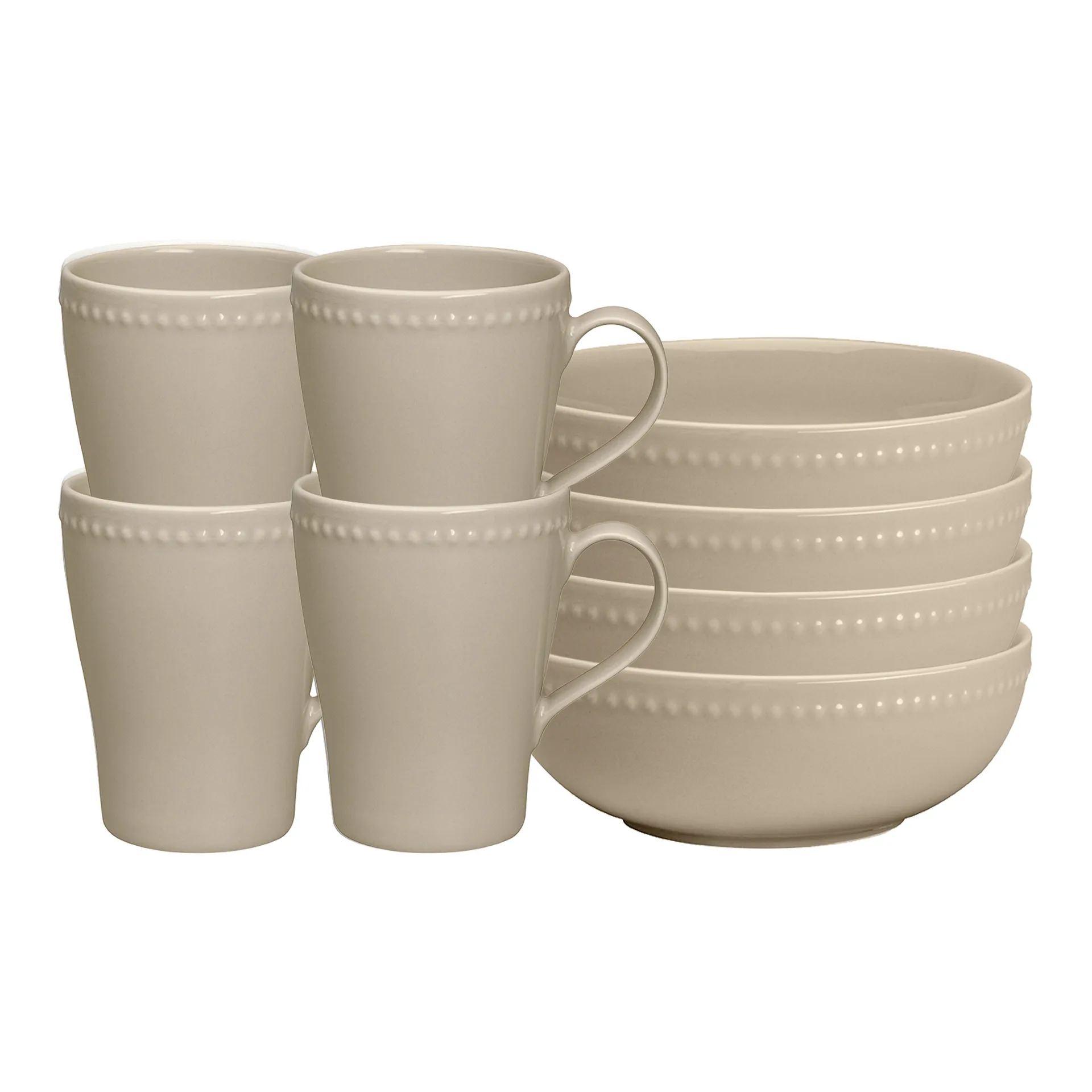 Dots frokostsett, Beige,  Scandi Living