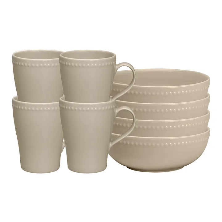 Dots frokostsett, Beige - Scandi Living