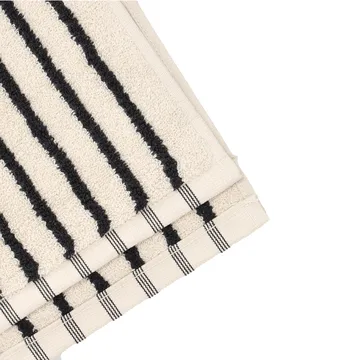 Drift badehåndkle 100x150 cm - Hvit-svart - Scandi Living