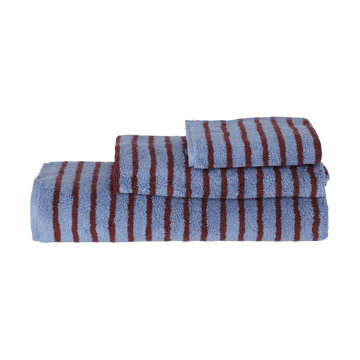 Drift badehåndkle 70x140 cm - Blå-rød - Scandi Living