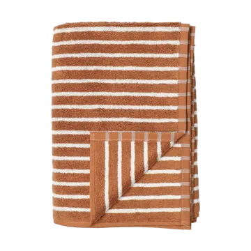 Drift badehåndkle 70x140 cm - Brun-hvit - Scandi Living