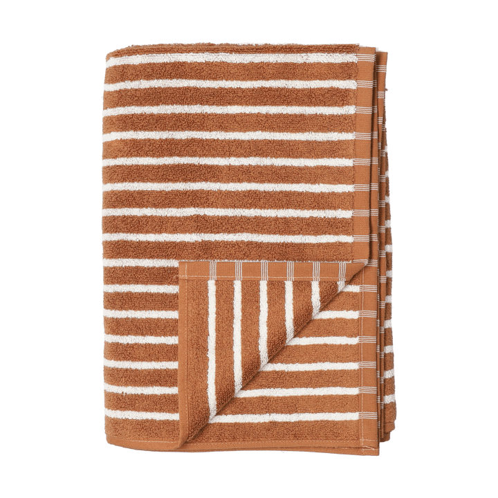 Drift badehåndkle 70x140 cm - Brun-hvit - Scandi Living