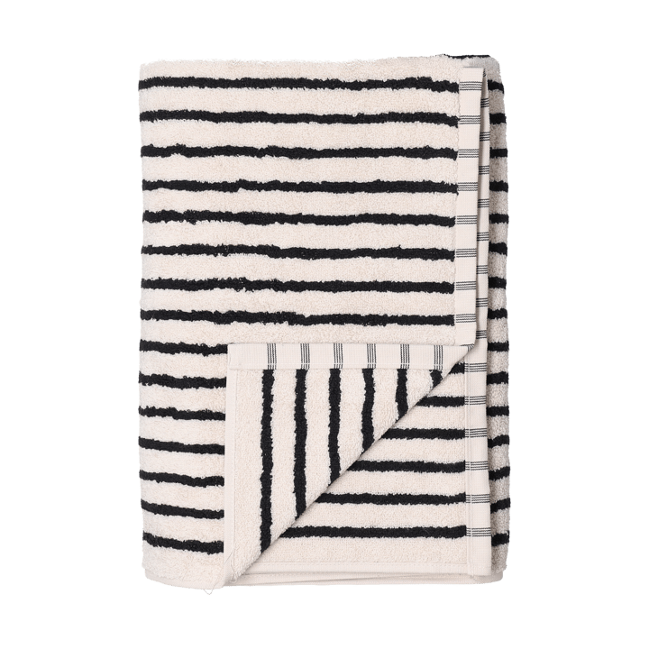 Drift badehåndkle 70x140 cm - Hvit-svart - Scandi Living