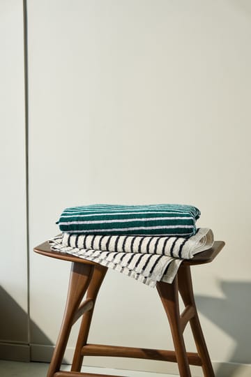 Drift badehåndkle 70x140 cm - Hvit-svart - Scandi Living