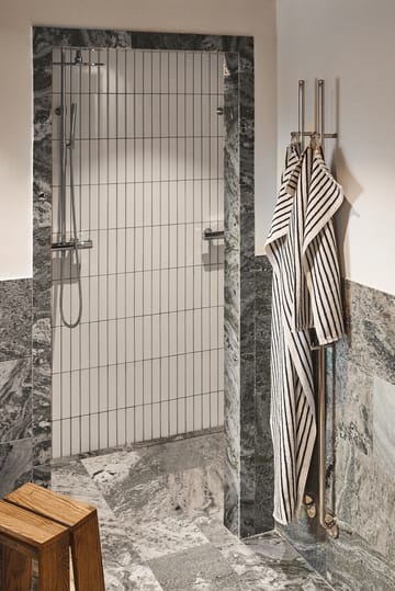 Drift badehåndkle 70x140 cm - Hvit-svart - Scandi Living