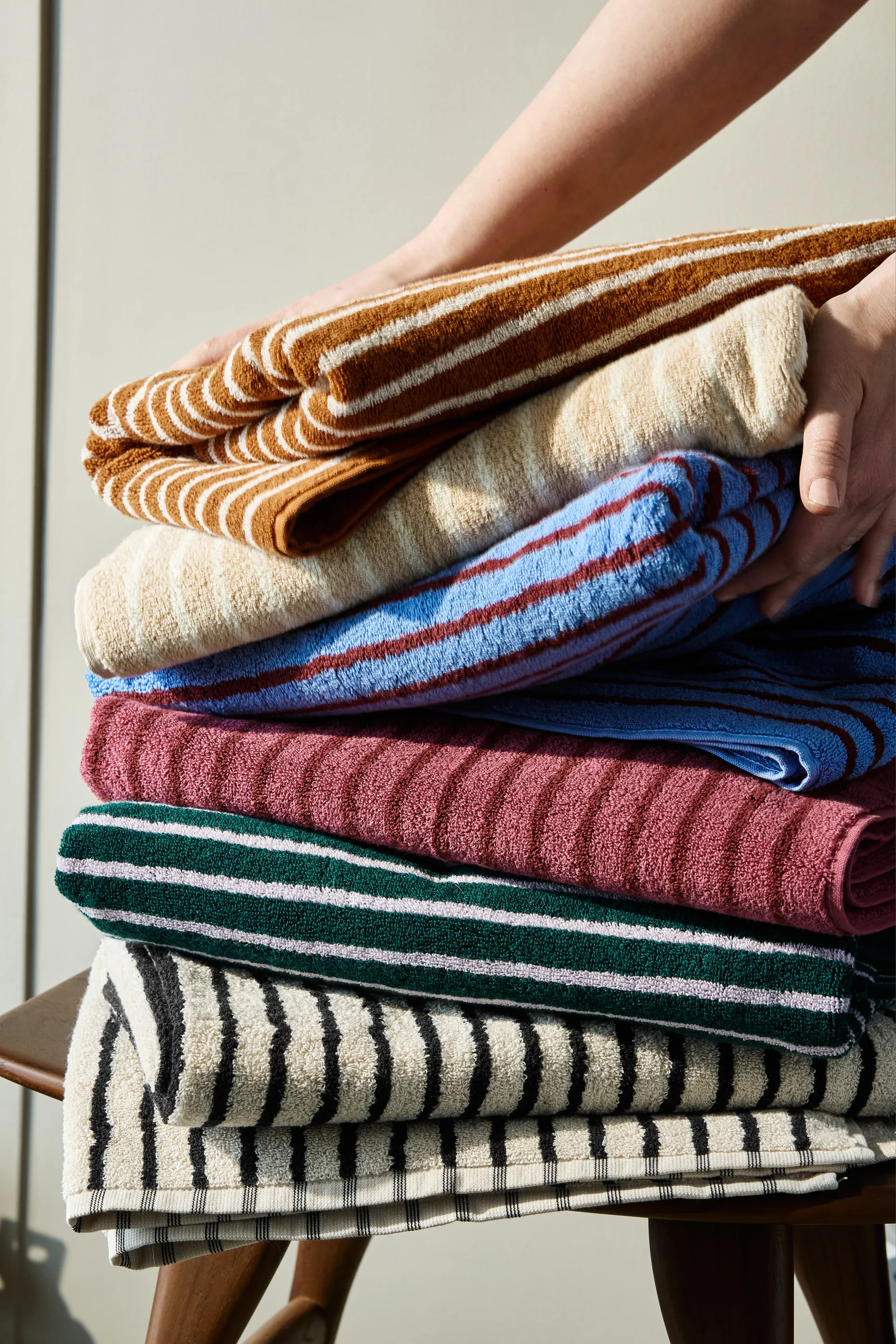 Drift badehåndkle 70x140 cm, Rosa-rød Scandi Living