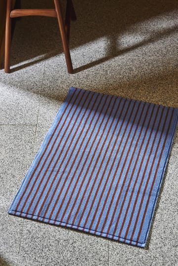 Drift baderomsmatte 50x70 cm - Blå-rød - Scandi Living
