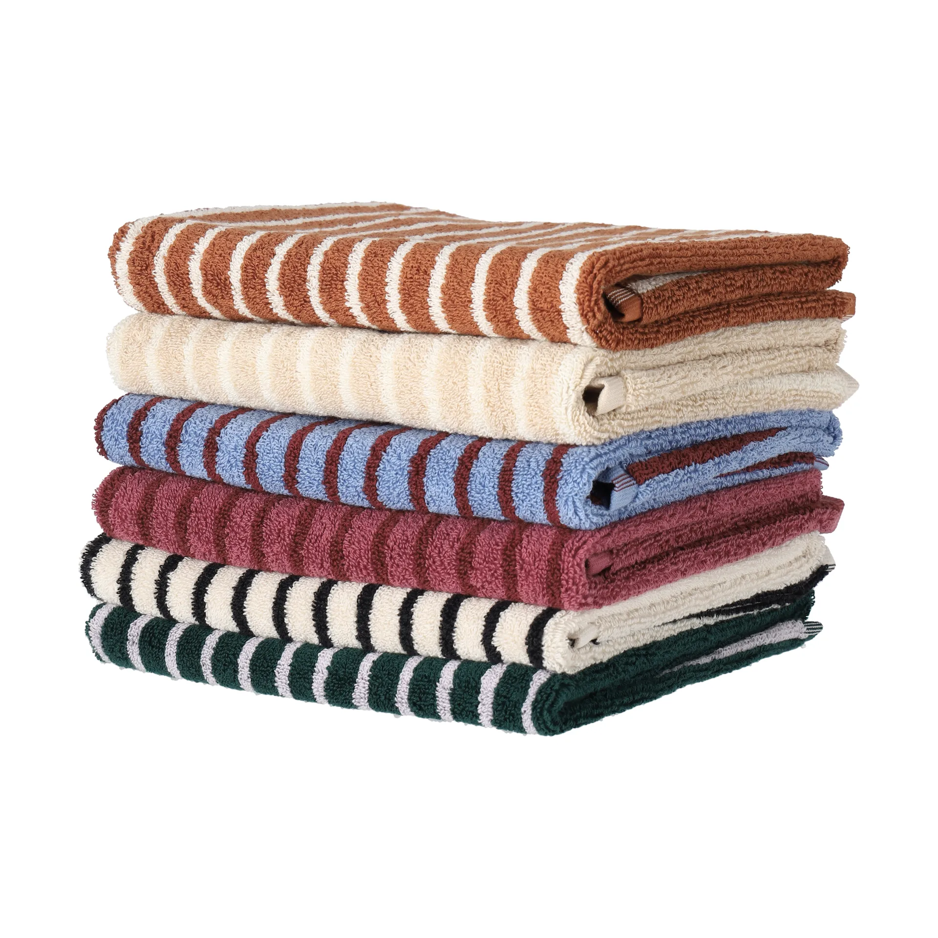 Drift baderomsmatte 50x70 cm, Brun-hvit Scandi Living