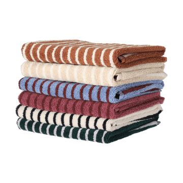 Drift baderomsmatte 50x70 cm - Brun-hvit - Scandi Living